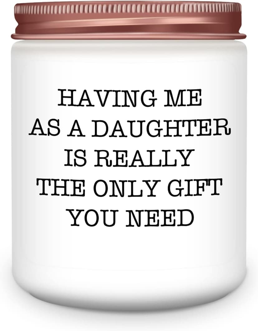 Gifts for Mom Dad from Daughter - Funny Mom Dad Birthday Gift, Mothers Fathers Day Birthday Thanksgiving Christmas Lavender Candles Gifts from Daughter