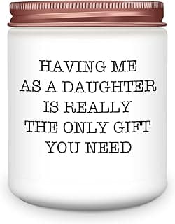 Gifts for Mom Dad from Daughter - Funny Mom Dad Birthday Gift, Mothers Fathers Day Birthday Thanksgiving Christmas Lavender Candles Gifts from Daughter