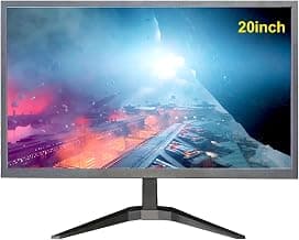 20 '' HD (1600 x 900) Monitor, 60Hz Refresh Rate, HDMI x1, Small Thin Monitor for laptops, Computers and desktops,LED Display