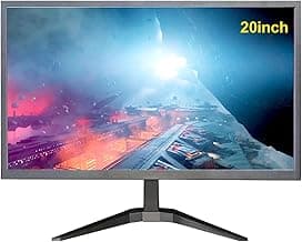 20 '' HD (1600 x 900) Monitor, 60Hz Refresh Rate, HDMI x1, Small Thin Monitor for laptops, Computers and desktops,LED Display