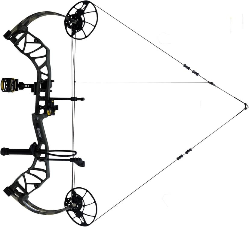 Bear Archery Legit MAXX Ready to Hunt Compound Bow Package with IMS Rest and Picatinny Sight Mounts, 10-70 lb Draw Weight, 14-13" Length