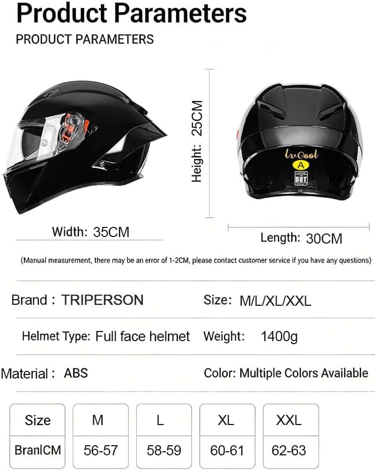 Full Face Motorcycle Helmet, DOT Approved, ABS Shell, Graffiti & Handprint Art Graphic Design, for Men Women and Youth