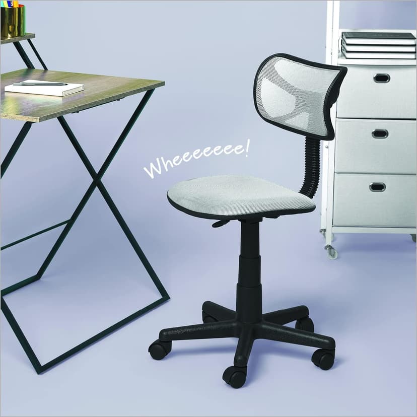 Urban Lifestyle Swivel Mesh Desk Chair, 21D x 21W x 33H in, White