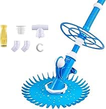 VEVOR Suction Pool Cleaner, Automatic Pool Vacuum Cleaner, Suction Side Automatic Pool Cleaner, Suction Vacuum Pool Sweeper with 12 Hoses, for In-ground Pool and Above-Ground Pool Up to 20 x 35 ft