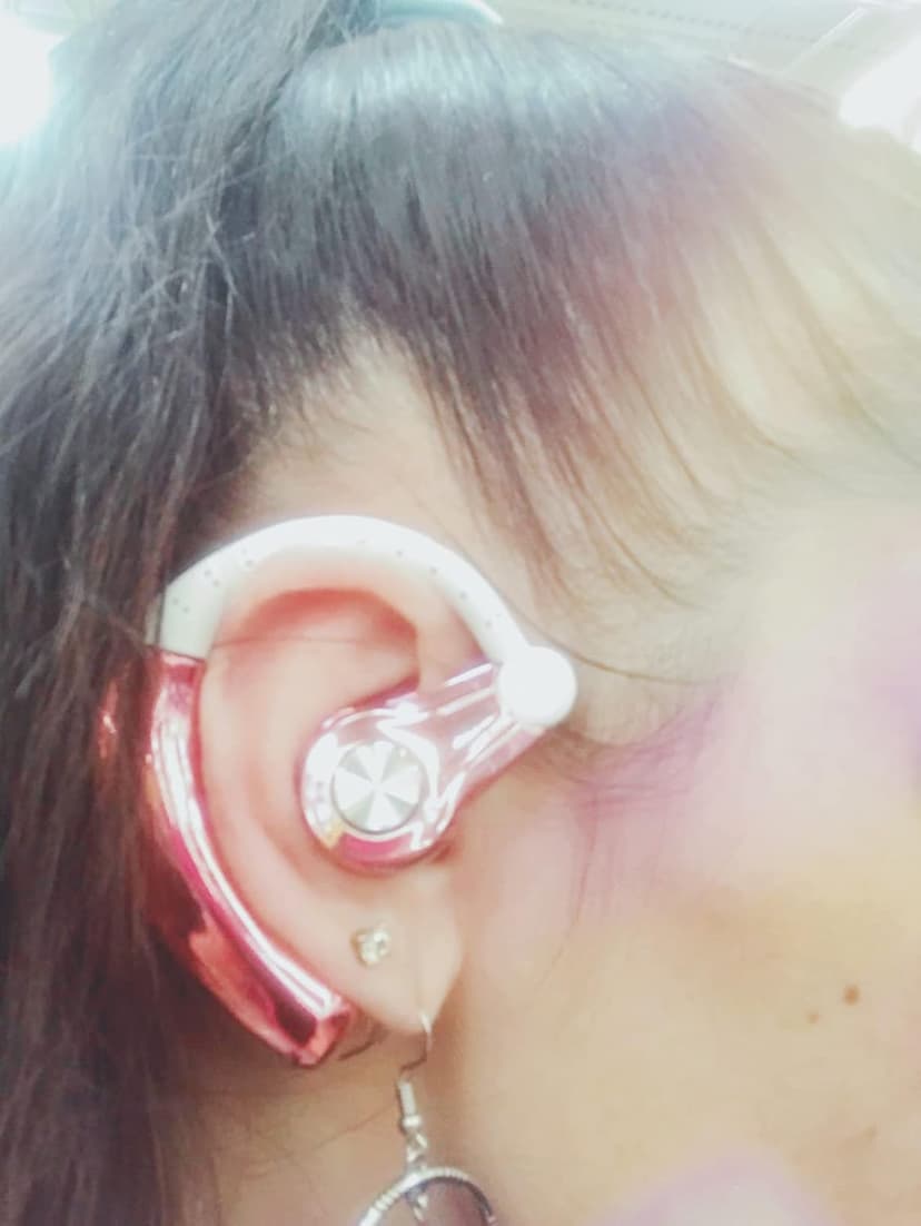 PONYBRO Wireless Headset with Mic,Unmatched Comfy Wireless Earbud w/ 8 Hrs, HiFi Sound Cell Phone Earpiece Hands Free Headphone Compatible with Android/iPhone/Smartphones/Laptop, Rose Gold