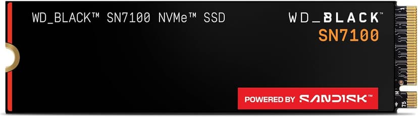 WD Black SN7100 2TB NVMe SSD - Gen4 PCIe, M.2 2280, Up to 7,250 MB/s Read, Up to 6,900 MB/s Write, Next Gen TLC 3D NAND, for Laptops, Handheld Gaming Devices - WDS200T4X0E