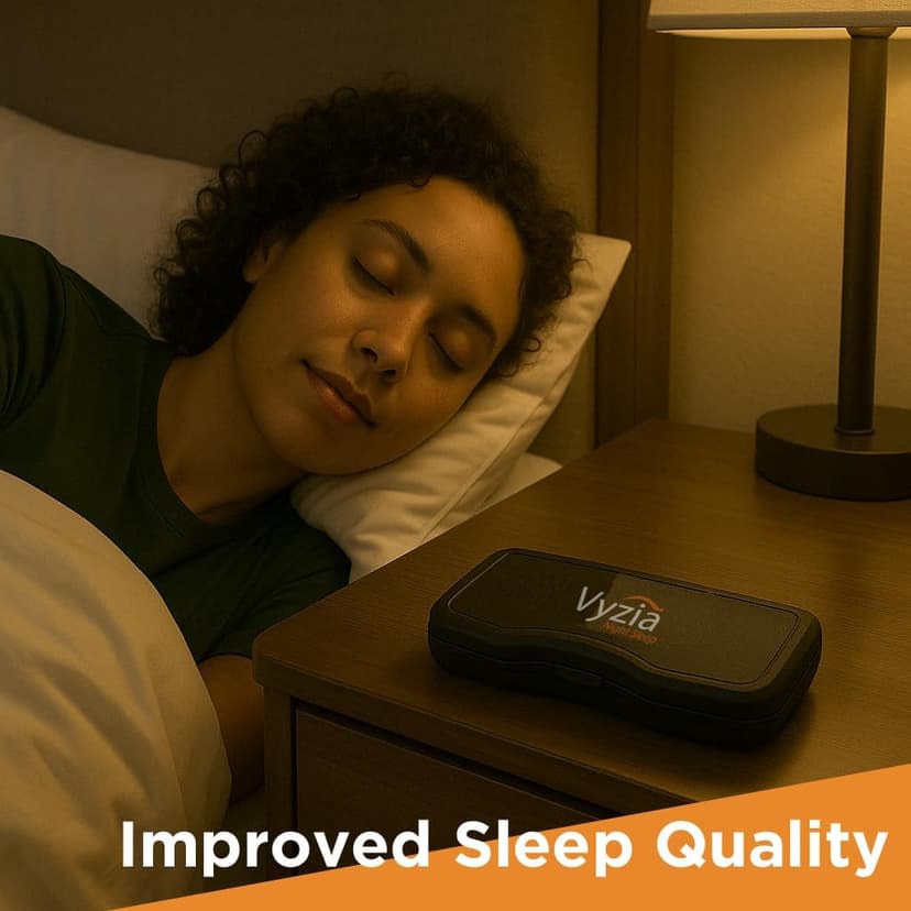 Vyzia Clip On Blue Light Blocking Glasses For Sleep | Fits Over Prescription Glasses, Orange Lenses Help Reduce Computer Eye Strain and Induce Sleep