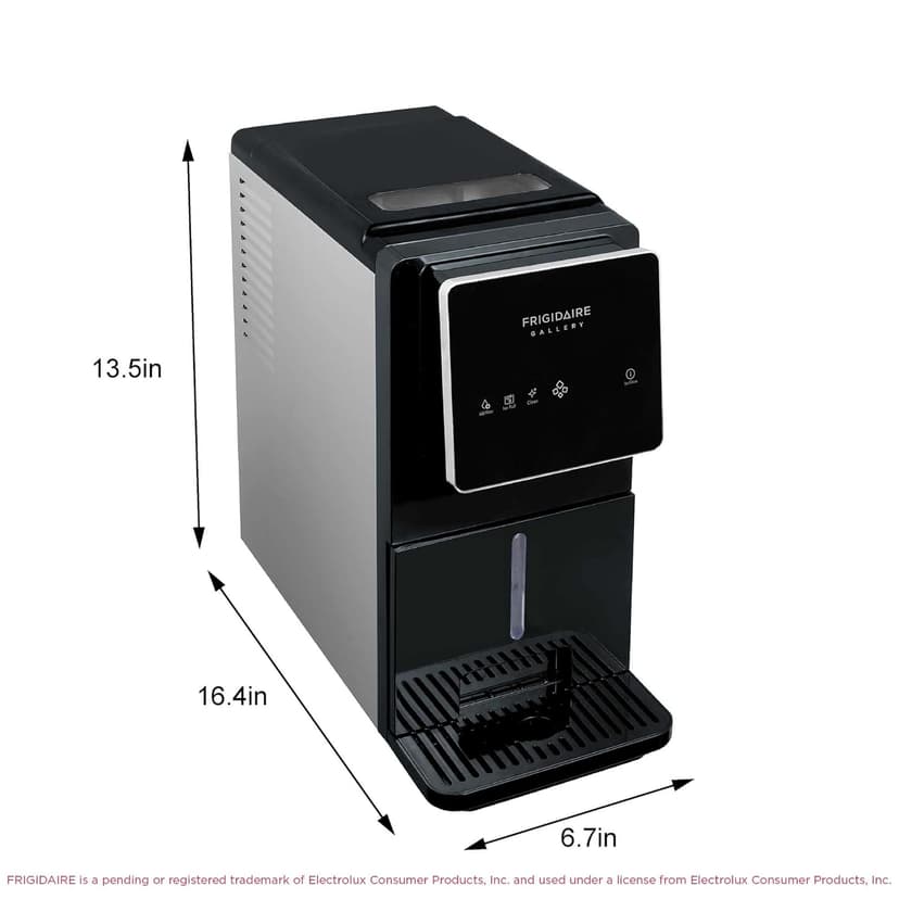 FRIGIDAIRE Touchscreen Nugget Ice Maker, Countertop Ice Machine, Sonic Ice Maker with 33 lbs. Capacity, Slate