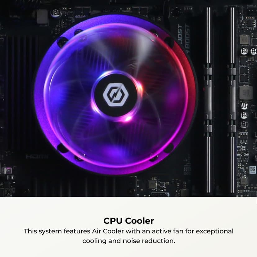 CyberPowerPC Gamer Master Gaming PC, AMD Ryzen 5 5500 3.6GHz, Radeon RX 6400 4GB, 16GB DDR4, 500GB PCIe Gen4 SSD, WiFi Ready & Windows 11 Home (GMA3100A)