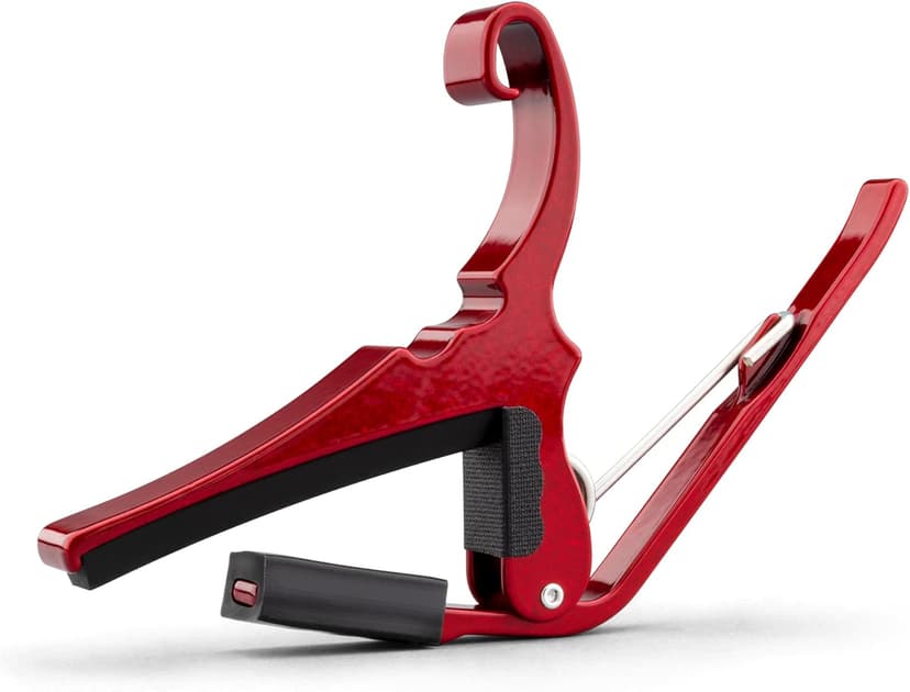 Kyser Quick-Change Guitar Capo for 6-string acoustic guitars, Ruby Red, KG6RA