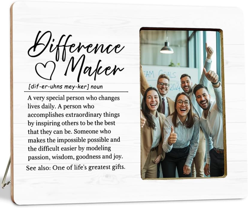 Difference Maker Definition Gifts Picture Frame, Difference Maker Gifts Picture Frame for Employees Coworker Colleage B0GGBWY5C7