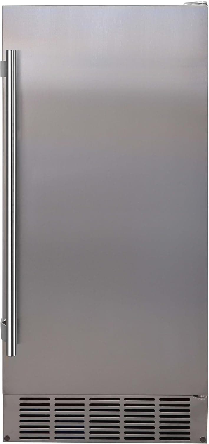 EdgeStar IB250 15 Inch Wide 20 Lbs. Capacity Free Standing and Undercounter Ice Maker with 25 Lbs. Daily Ice Production - Stainless Steel