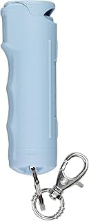 SABRE Pepper Spray - Fast Flip Top, Snap-Clip Keychain, Easy to Use & Carry, Maximum Police Strength OC Spray With UV Dye For Self Defense, 10 Second Spray Time, Finger Grip for Faster Aim,0.54 fl oz