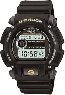 G-Shock Casio DW9052 Series | Men’s Digital Watch | G-SHOCK | Black/Black | 1/100 SEC Stop Watch | Countdown Timer | LED Light | 200M WR | Shock Resistant | Multi Alarm | Auto Calendar | Dual Time | 2 Yr Batt