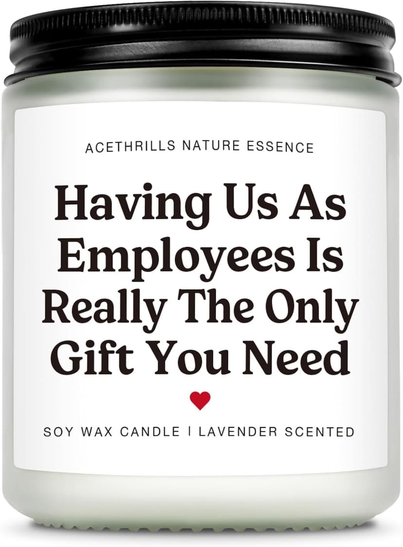 Boss Day Gifts for Women, Clean Burn, Boss Lady Gifts for Women, Non Toxic, Soy Wax Bosses Day Gifts for Women Men - 7 Oz Lavender Scented Candle B0G1M9GPNW