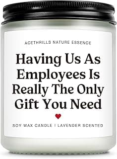 Boss Day Gifts for Women, Clean Burn, Boss Lady Gifts for Women, Non Toxic, Soy Wax Bosses Day Gifts for Women Men - 7 Oz Lavender Scented Candle B0G1M9GPNW