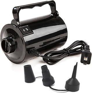 Electric Air Pump for Inflatable Pool Toys - High Power Quick-Fill Air Mattress Inflator Deflator Pump for Pool Float Raft Airbed with 3 Nozzles, 320W, 110V AC, 1.6PSI, Air Flow 26CFM