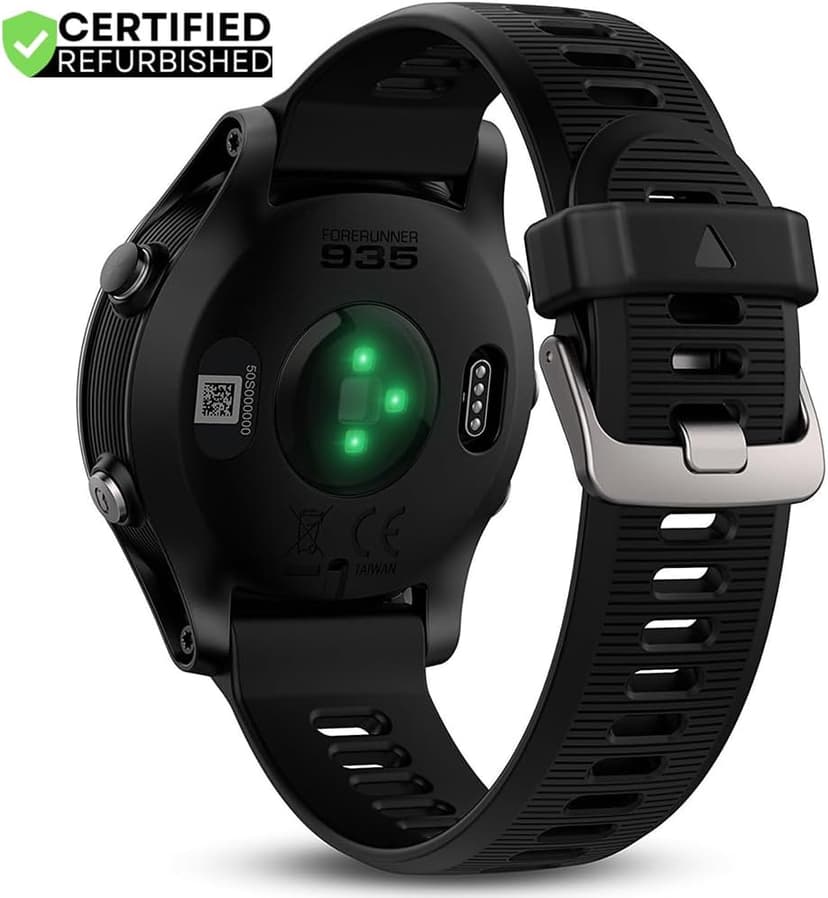 Garmin 010-N1746-00 Forerunner 935 GPS Watch, Multisport, Altimeter, Battery, Black (Renewed) Bundle with 2 YR CPS Enhanced Protection Pack