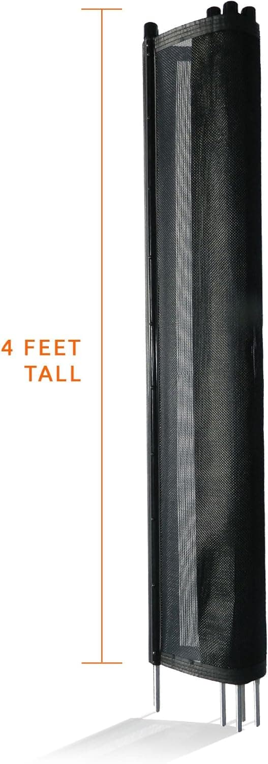 Pool Fence DIY by Life Saver Fencing Section Kit, 4 x 12-Feet, Black