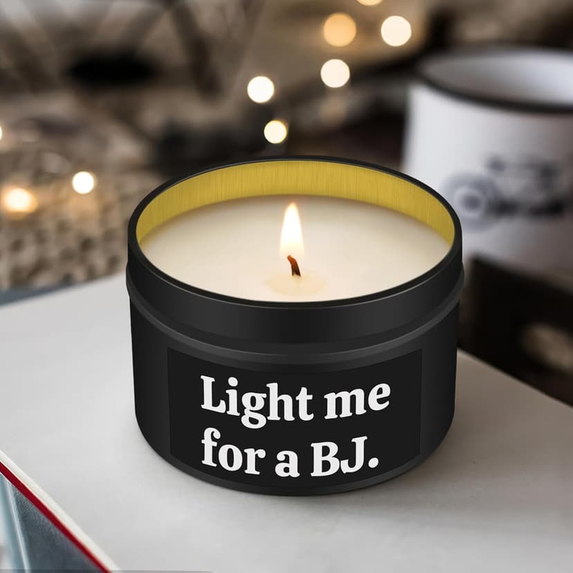 Gifts for Him Boyfriend Husband Funny Anniversary Wedding Birthday Gifts for Men Naughty Engagement Gift for Couples Husband Boyfriend Birthday Gift Ideas, Unique Romantic Lavender Candle for Men