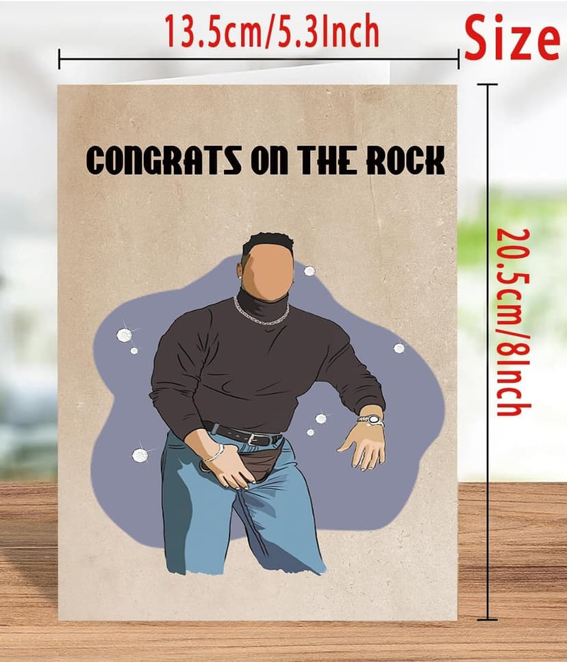 Engagement Card With Envelope, Congratulations Gift for Men Women Celebrating Engagement, Wedding and New Marriage Moments Engagement Card for Couples, Congratulations Wedding Gift B0DBHGKLZV