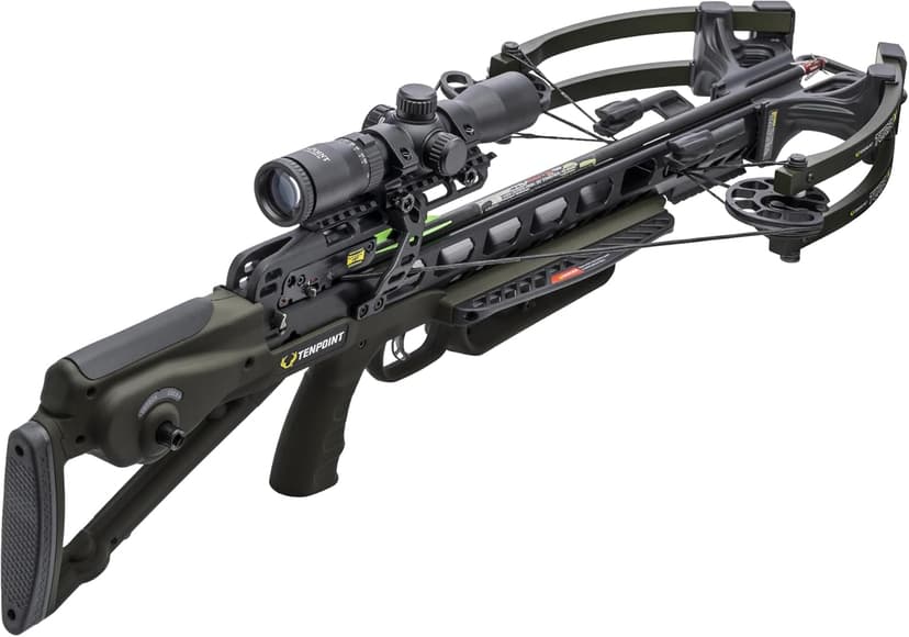 TenPoint Turbo X Crossbow - 415 FPS - Equipped with 100-Yard RangeMaster Scope, ACUslide Cocking & De-Cocking System + S2 Trigger