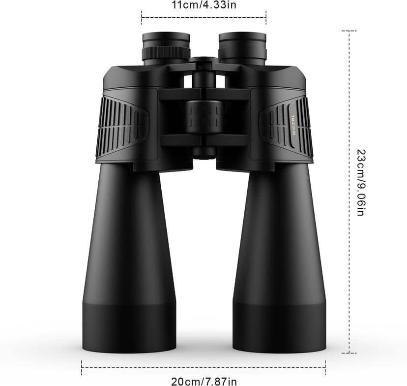 20x70 Binoculars for Adults High Powered - WOZEL HD Bird Binoculars with Clear Low Light Vision - Powerful Binocular for Bird Watching Hunting Travel Outdoor Hiking - Christmas Birthday Gifts for Men