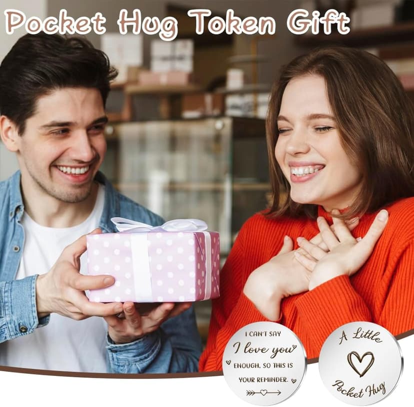 Pocket Hug Token Gifts for Men Women Boyfriend Girlfriend Valentine Gift Inspirational Gift Graduation Birthday Gift