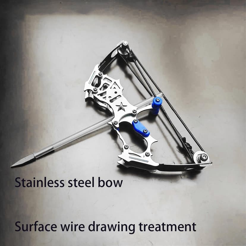 TIETHEKNOT Archery Bow Set Left and Right Hand Compound Bow Hunting Bow Metal Material Catapult RH/LH for Practice Archery