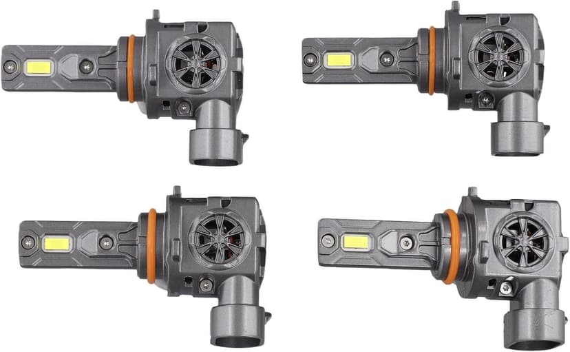 Termitor Latest 9005 9006 LED Bulbs, 100,000LM Brightness Hi/Low Beam, 85000+ Hours Long Service Life, 6500K Cool White, Real 1:1 Halogen Size 9005/HB3 9006/HB4 Fog Lights, Plug N Play, Pack of 2