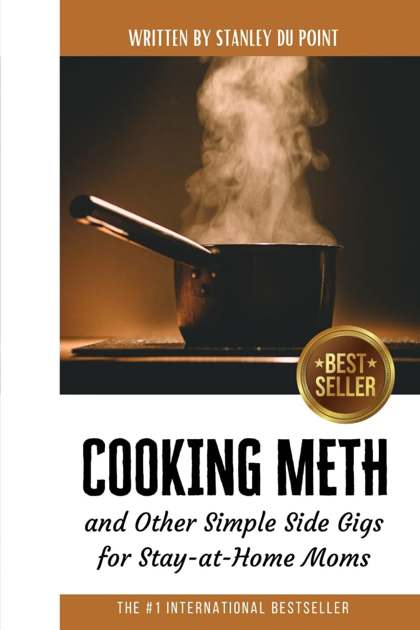 Cooking Meth and Other Simple Side Gigs for Stay-at-Home Moms: Blank Journal with Fake Book Cover for Prank, Humorous Adult Joke Gift, Party Gag