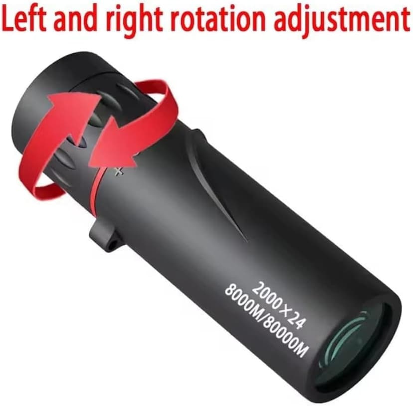 Compact High Power Monocular Telescope, 8X Magnification Portable Single Tube for Hiking, Bird Watching, Stargazing, and Outdoor Adventures