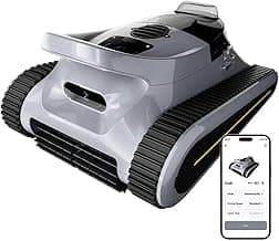 Pool Vacuum for Inground Pools & Above Ground Pool, Cordless Robotic Pool Cleaner with 180W Brushless Motor, 3-Hour Runtime, Wall-Climbing Pool Robot Scrubber for Pools up to 2150 Sq.Ft.