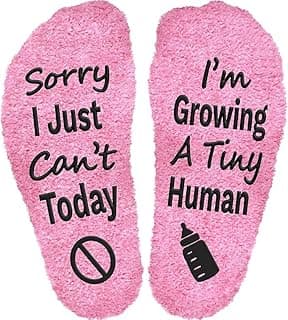 Sorry I Cant Today I'm Growing A Tiny Human Socks, Pregnancy Socks Funny For Mom To Be, Mother To Be Gifts For New, Gifts For Pregnant Daughter, Birthday For Expecting Moms, First Time Moms