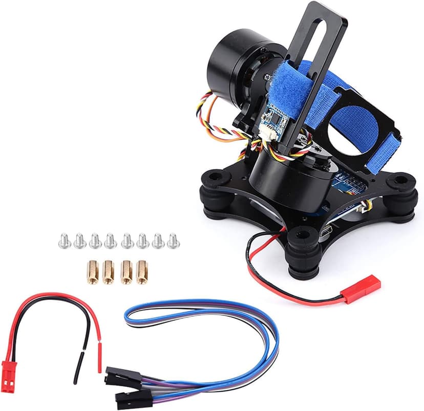 Camera Stabilizer, High Technology Drone Camera Gimbal Metal Brushless Gimbal Board BGC 2.2 for 3/3+ / 4 Camera RC Drone Quadcopter Part (Black) Gimbal Drone