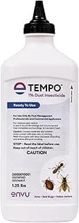 Tempo 1% Dust Insecticide 1.25 lbs | Ready-to-Use Cyfluthrin Bug Dust for Ants, Spiders, Roaches, Bed Bugs, and Stinging Insects | Crack and Crevice Pest Control