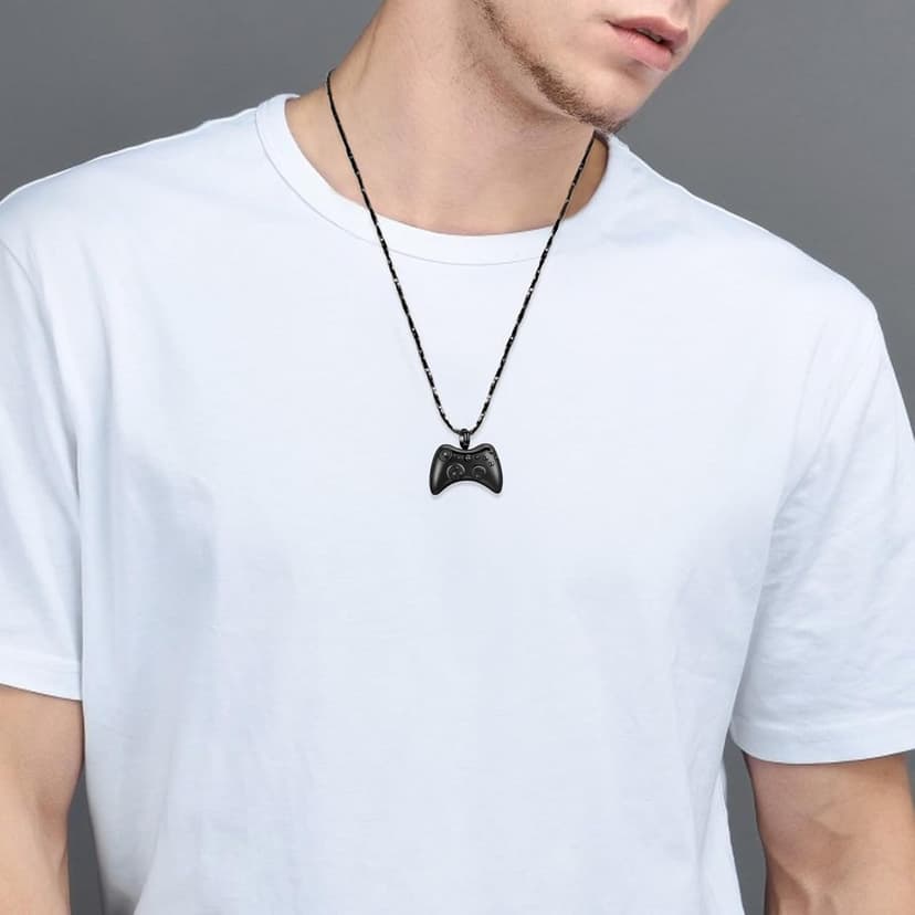 Memorial Pendant, Ashes Necklace of Loved One, Keepsake Gifts for Men Women Imrsanl Game Controller Urn Necklace Cremation Jewelry for Ashes B0CTMCX9JM