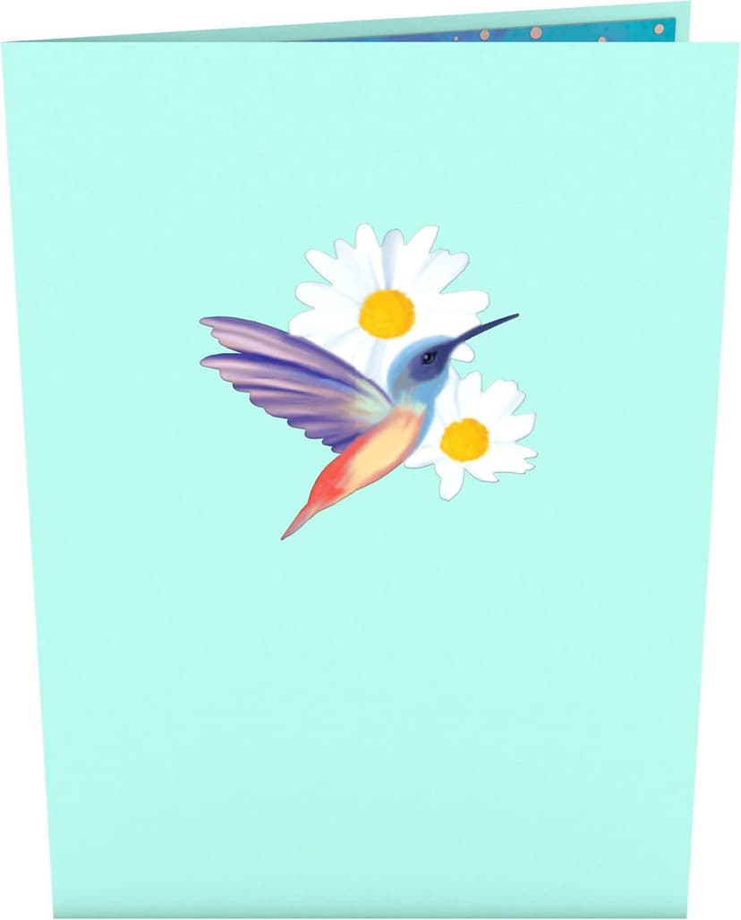 Lovepop Daisy Patch Hummingbirds Pop-Up Card, 5 X 7 Inch, Valentine's Day Gift, Cards for Mom, Thinking of You, Love Card