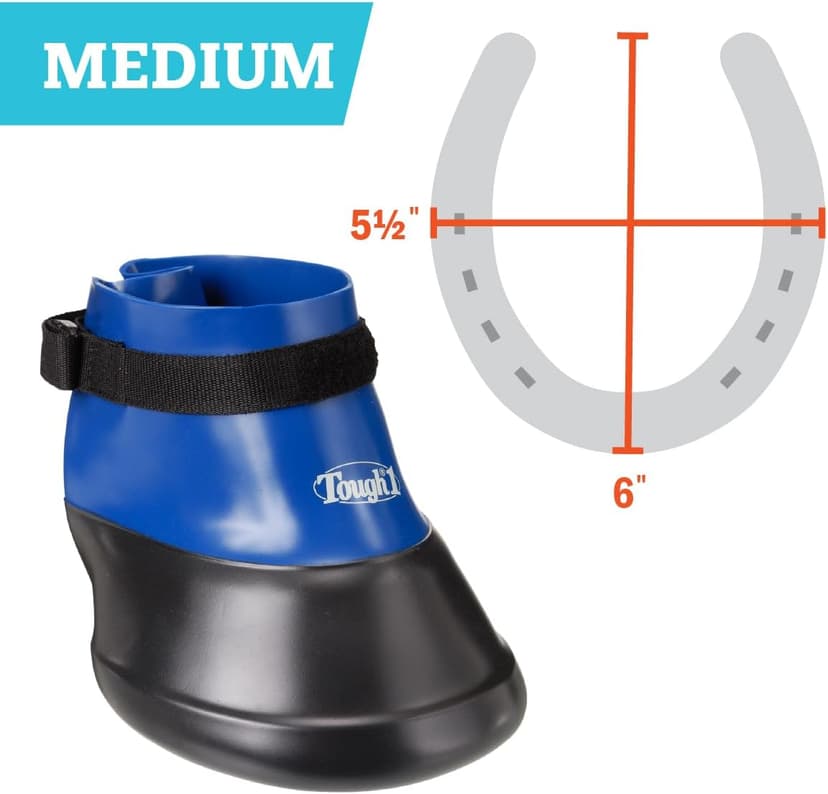 Tough 1 Hoof Saver Boot, Royal Blue, Medium