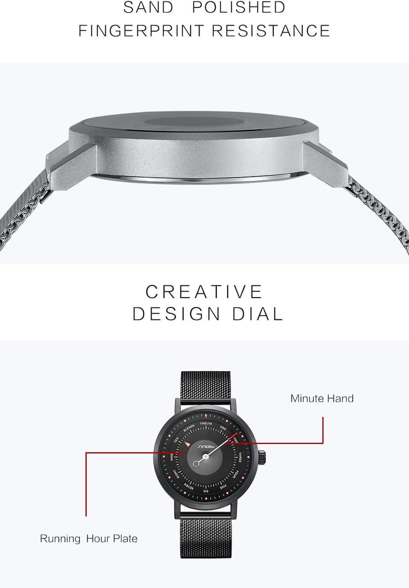 SHENGKE SINOBI Business Watches Men Fashion Original Design Watch Men Steel Mesh Men's Watch Clock Relogio Masculino Creative Wristwatch