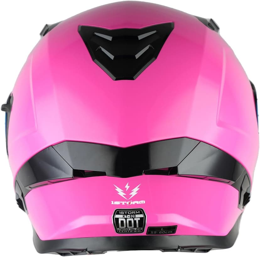 1Storm Motorcycle Full Face Helmet for Adults Men and Women Street Bike Racing Helmet DOT Approved with one Extra Clear Shield