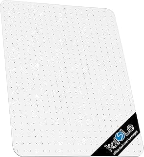 Office Chair Mat for Carpet, 32x48 Heavy Duty Clear Plastic Rolling Chair Mat for Carpet Floor, Under Computer Desk Chair Floor Mats Protector Carpeted Floors