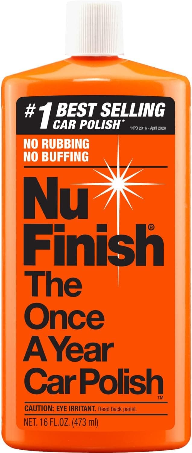 Nu Finish Car Polish, NF-76 Liquid Polish for Cars, Trucks, 16 Fl Oz Each