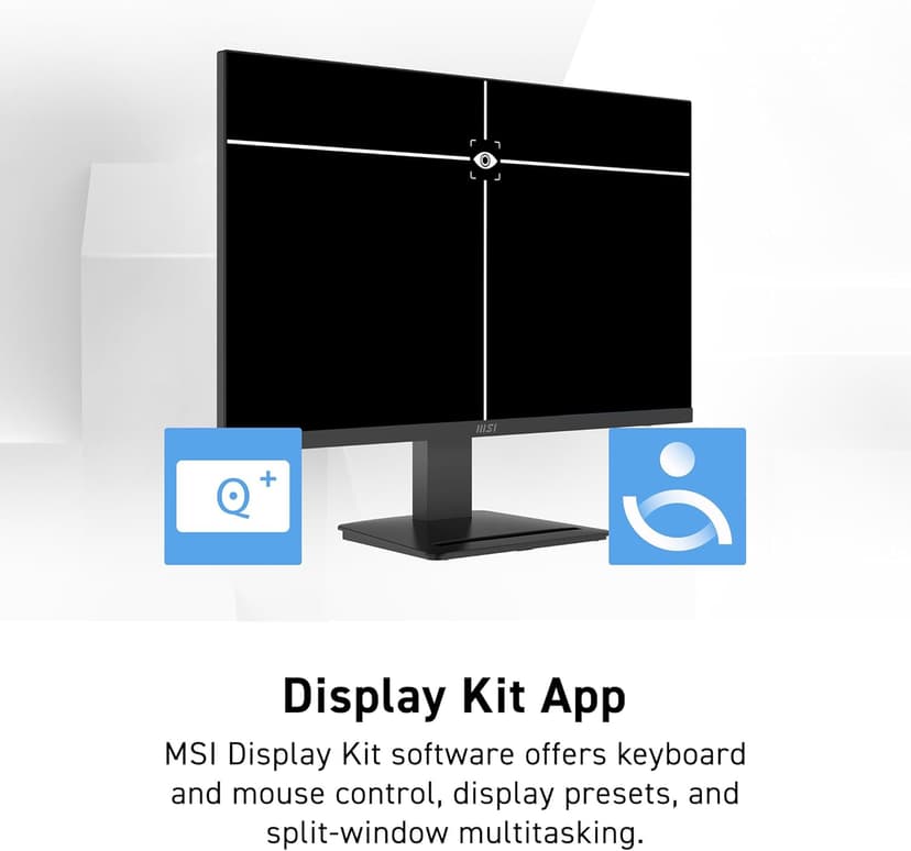 msi PRO MP273Q E7 27-inch IPS 2560 x 1440 (QHD) Computer Monitor, 75Hz,Adaptive-Sync, HDMI, DP Port, VESA Mountable, Tilt, Speaker, 1ms, Black