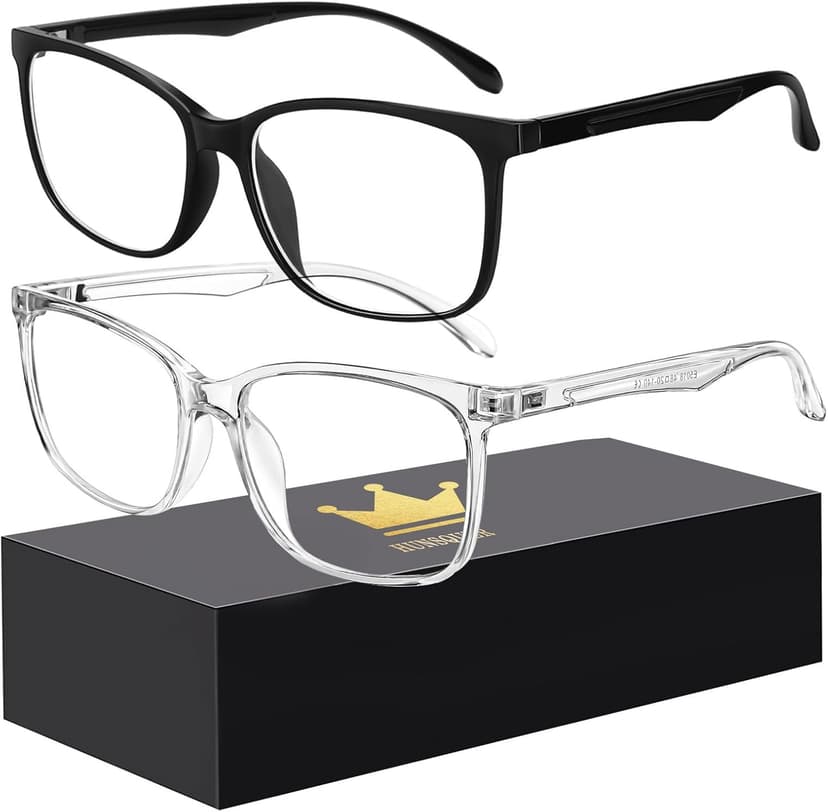 hunsquer Blue Light Glasses for Women Blue Light Blocking Glasses Men Computer Gaming Blue Screen Glasses Mens Blue Light Blocker Glasses