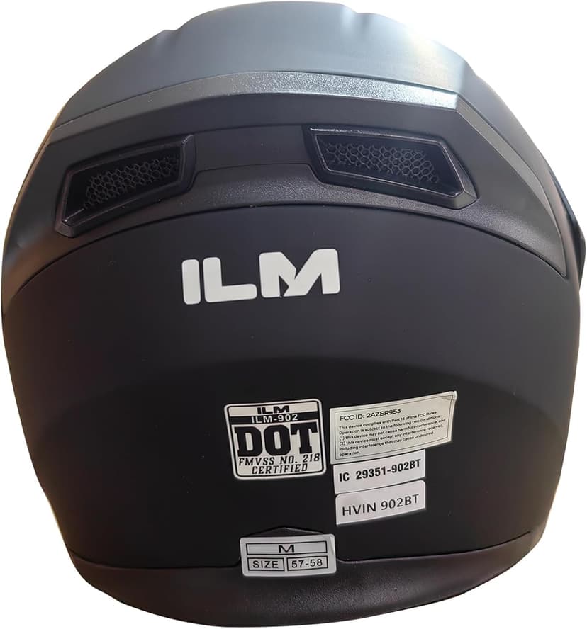 ILM Bluetooth Motorcycle Helmet Modular Flip up Full Face Dual Visor Mp3 Intercom FM Radio DOT Model 902BT/902BT PRO/902BT MAX