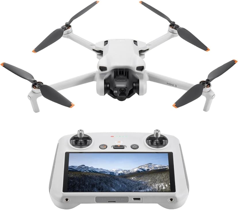 DJI Mini 3 (DJI RC), Lightweight 3x Mechanical Gimbal Drones with Camera for Adults 4K, 38-min Flight Time, up to 32800ft (10km) Video Transmission, Vertical Shooting, GPS Auto Return Integrated