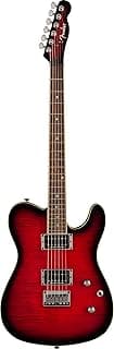 Fender Custom Telecaster FMT HH Electric Guitar, Features Seymour Duncan '59/Pearly Gates Humbuckers with Coil Tap, with 2-Year Warranty, Black Cherry Burst