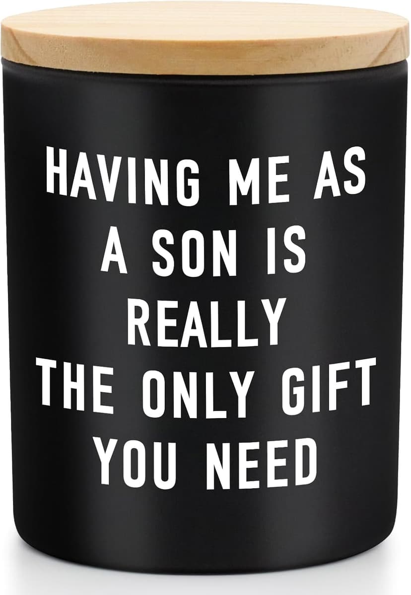 Fathers Day Dad Gifts from Son, Personalized Father's Day Gift Ideas, Funny Birthday Gifts for Dad Gift Father Papa Step Dads New Daddy Presents Cool, Happy Fathers Day, Birthday, Christmas, Candles