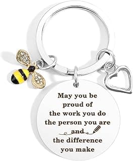 Teacher Appreciation Gifts End Of Year Graduation Thank You Back To School Retirement Easter Mothers Day Halloween Thanksgiving Birthday Christmas Valentine Gifts Ideas Keychain for Teacher Women Men